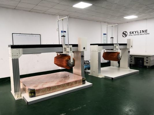 ASTM F1566 / EN1957 높이의 감소 측정과 함께 Innerspring Box 매트리스 롤러터 테스트 머신